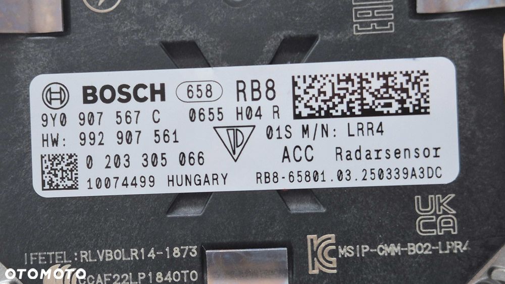 Czujnik Radar Moduł ACC DISTRONIC Porsche 911 Taycan Cayenne 9Y0 NEW - 8
