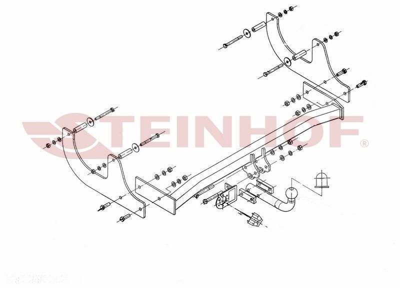 Hak Holowniczy + WIĄZKA 7PIN do Dacia Logan MCV od 2007 do 2013 - 2