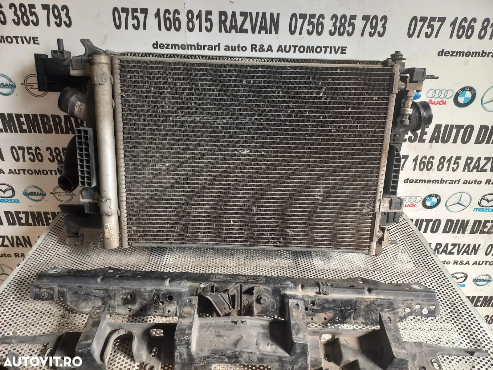 Trager Calandru Fata Grup Radiatoare Radiator Apa Clima Termocupla Electroventilator Opel Astra J 1 - 2