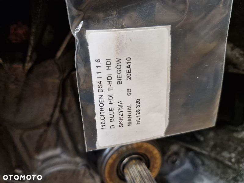 CITROEN DS4 1 I 1.6 BLUE HDI E-HDI SKRZYNIA BIEGÓW MANUAL 6B 20EA10 HL126 - 3