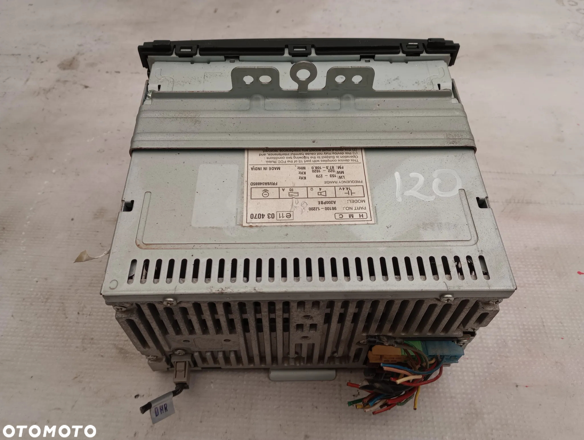 Hyundai I20 Radio CD Fabryczne 96100-1J200 - 2