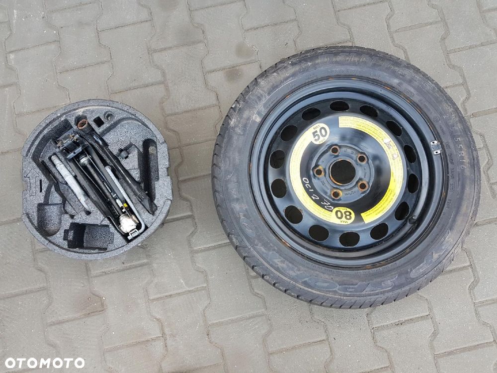 SKODA OCTAVIA 2 II 04-12r SUPERB 2 II 08-15r KOŁO ZAPASOWE 16 LEWAREK - 1