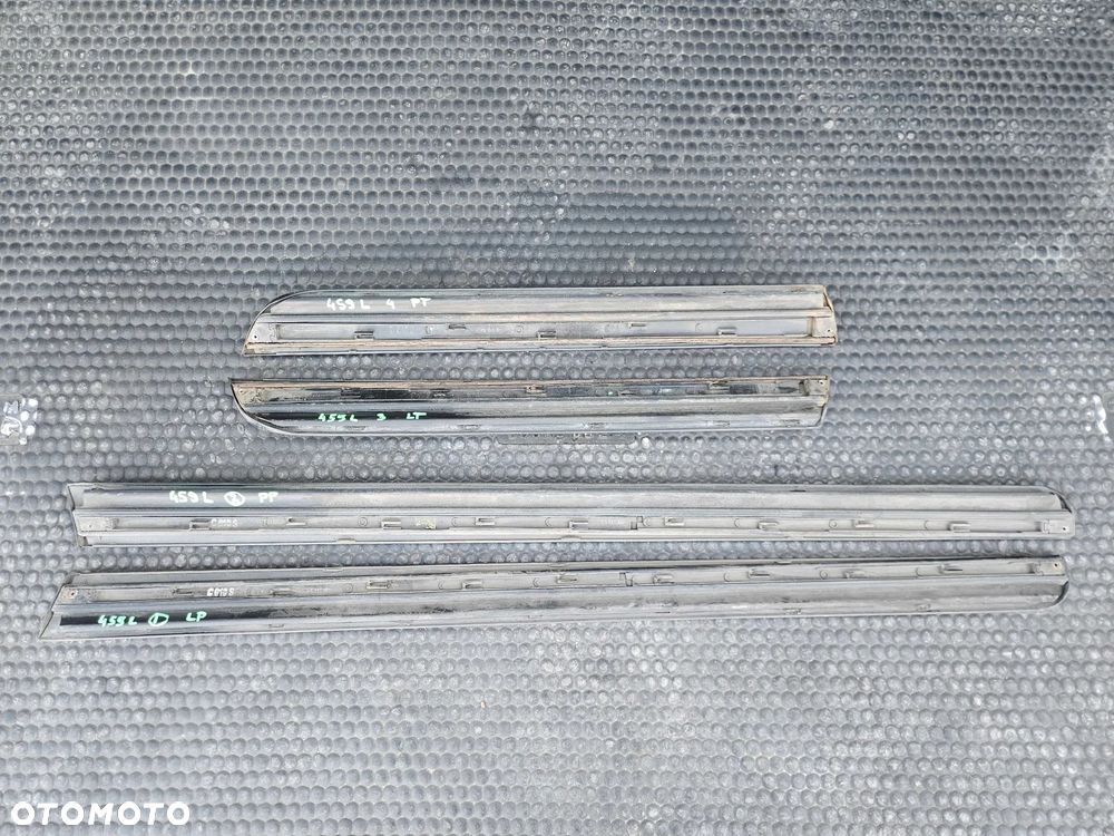 Listwa Listwy Drzwi S-Line Dolne Czarne Komplet Audi A4 B6 B7 Oryginalne - 21