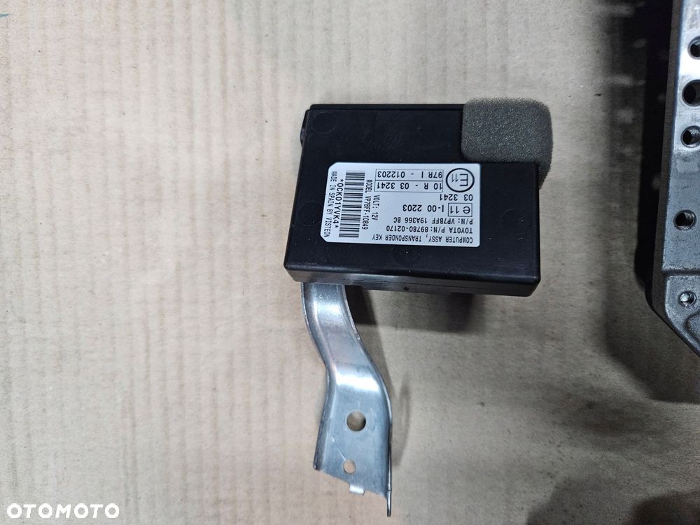 toyota auris 10-12 lift 1.6 zestaw kluczyk komputer stacyjka - 4