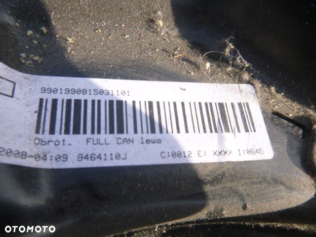 OBROTNICA MECHANIZM OBROTOWY FOTELA LEWY PRZÓD CITROEN C8 - 7