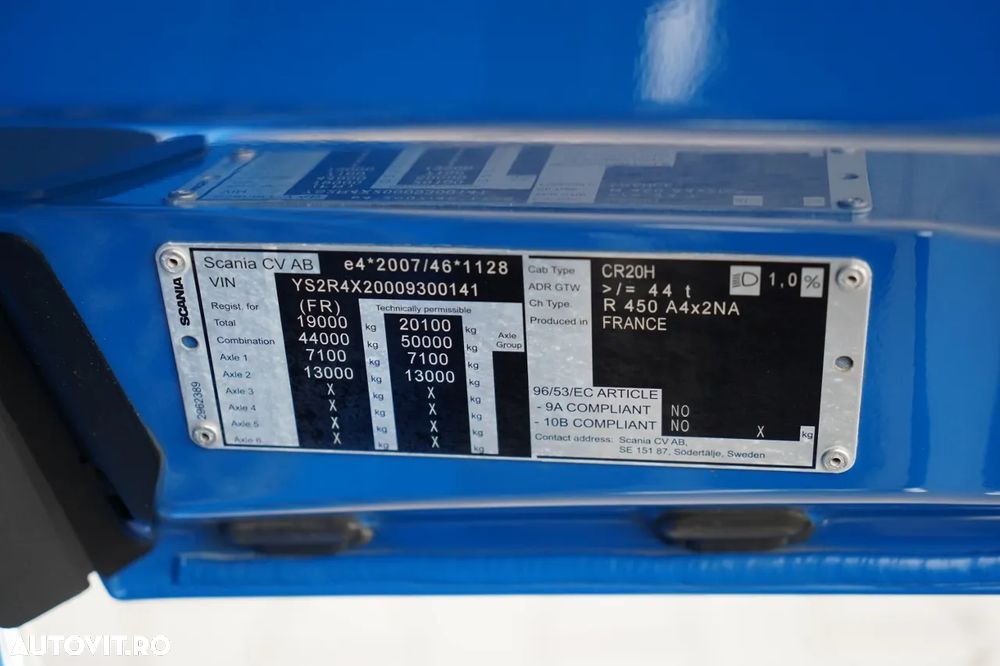 Scania R 450 / RETARDER / ADR COMPLET / I-PARK COOL / JANTE DIN ALIAJ / 2022 / - 36