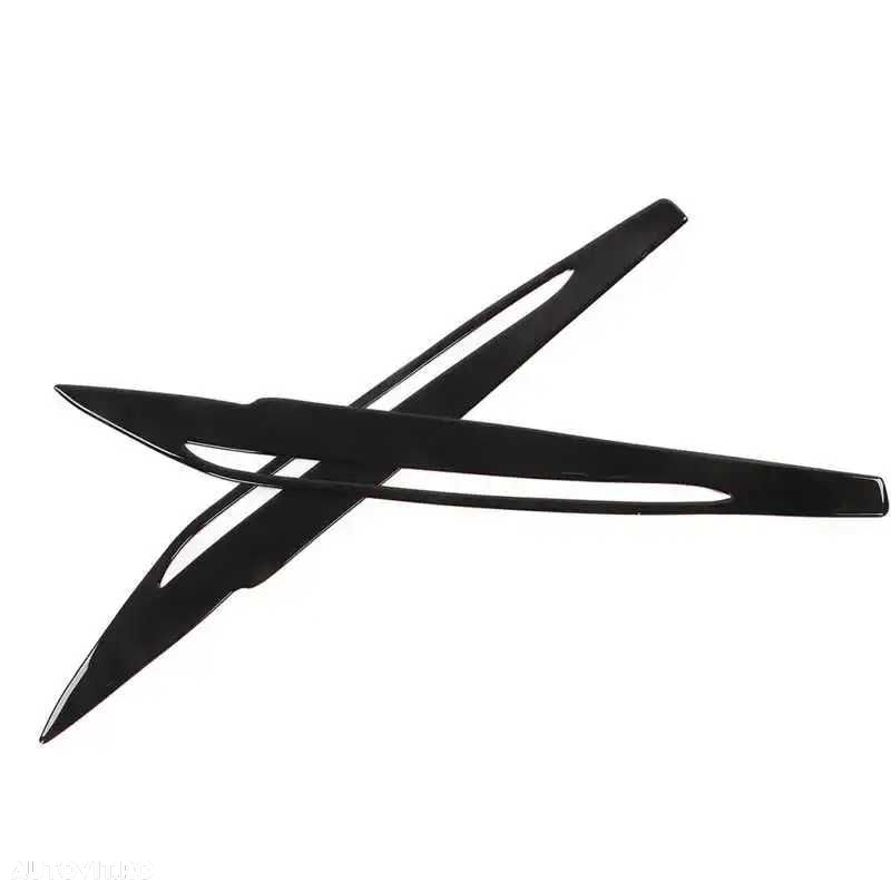 Set 2 Pleoape Faruri Far Adeziv BMW X5 F15 2014 - 2018, Negru Lucios - 5