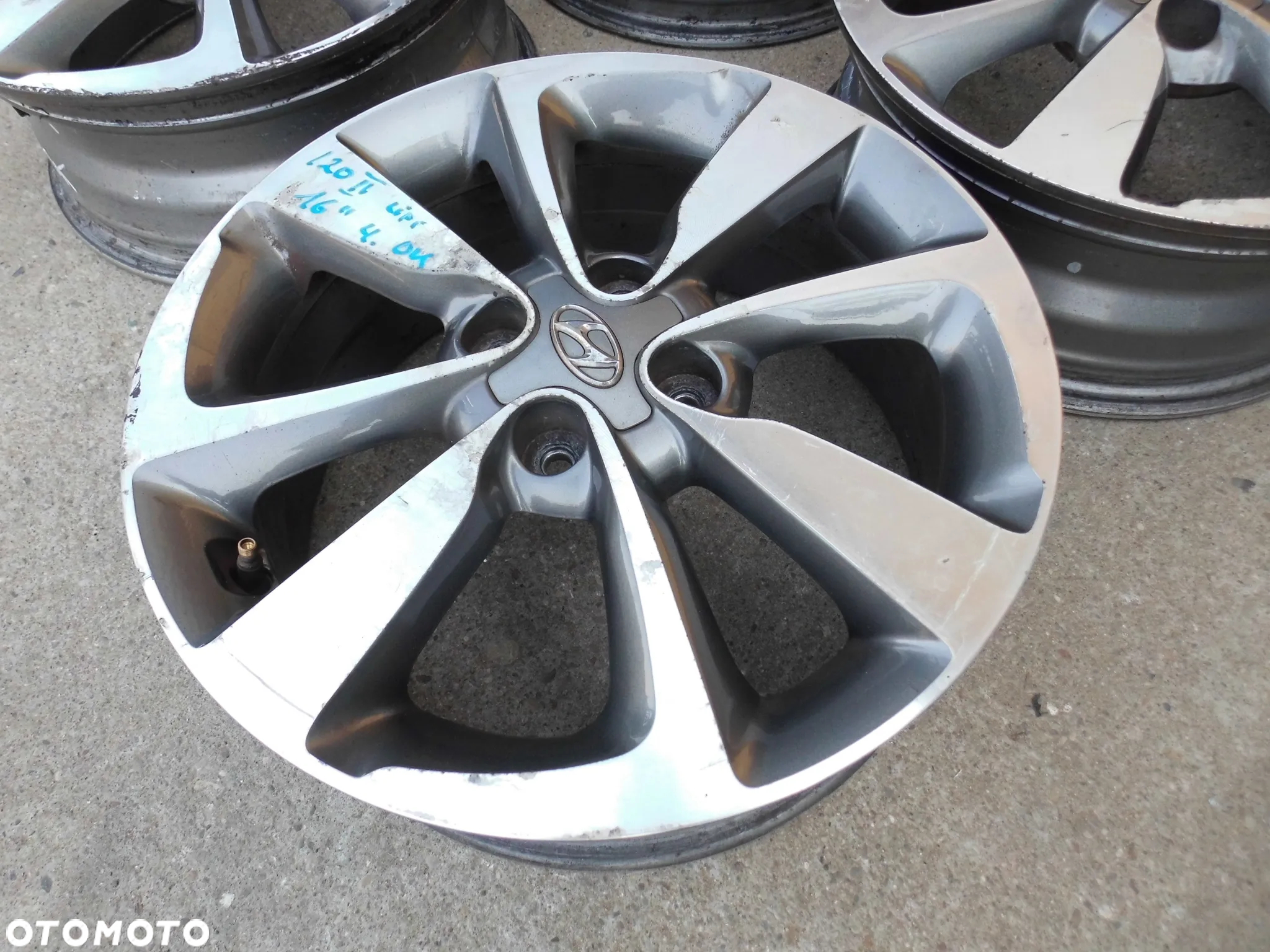 FELGI ALUMINIOWE Z CZUJNIKIAMI CIŚNIENIA 52910-C8100 HYUNDAI I20 II 16 CALI ORYGINAŁ - 9