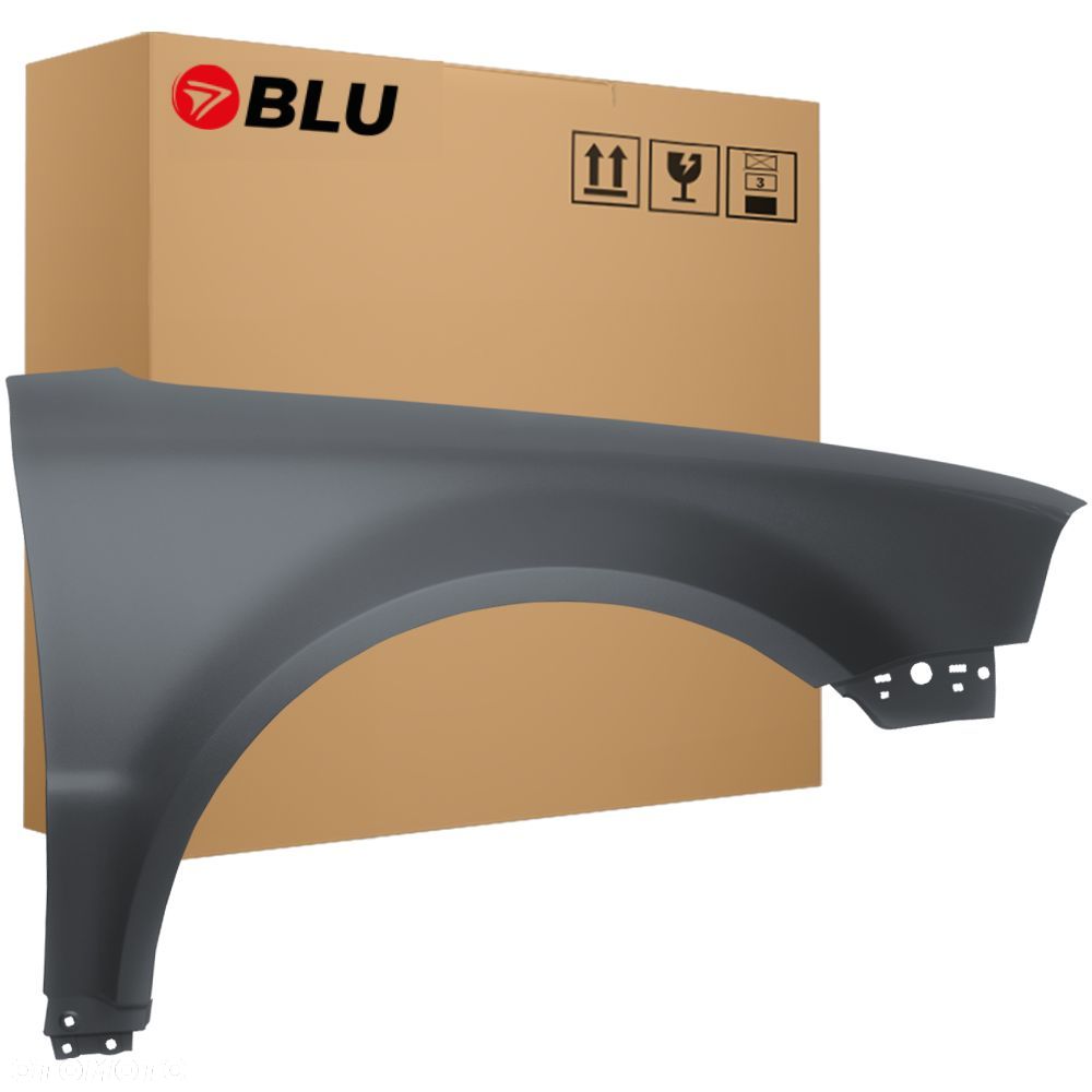 BLU Błotnik VOLKSWAGEN VW PASSAT B5 LIFT+ LA7T prawy srebrny 2000-2005 przód VereintGrau - 1