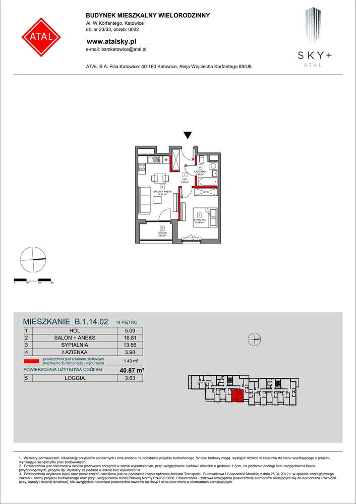 2-pokojowe mieszkanie 40m2 + loggia - Pełny obrazek: 2/24