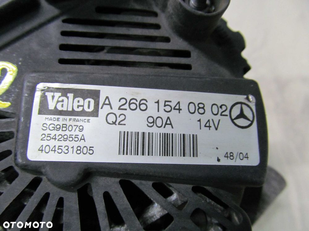 MERCEDES A W169 1.5B 1.7B ALTERNATOR A2661540802 - 4