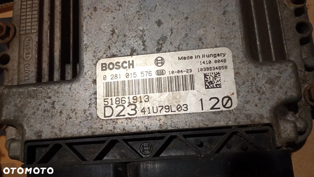 F.VAT  STEROWNIK KOMPUTER SILNIKA FIAT DUCATO  51861913 0281015576 Fiat Ducato 2,3 Citroen Jumper 2,3 JTD Peugeot Boxer ZESTAW STARTOWY - 5