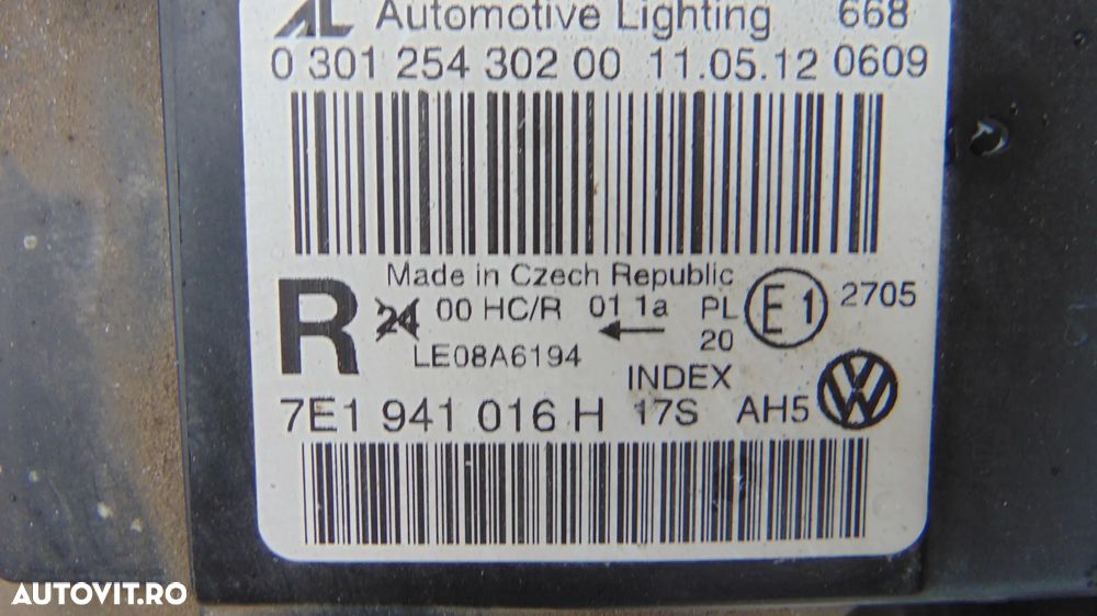 Faruri VW Transporter T5 2.0 stanga/dreapta facelift an 2013 cod 7E1941016H - 6