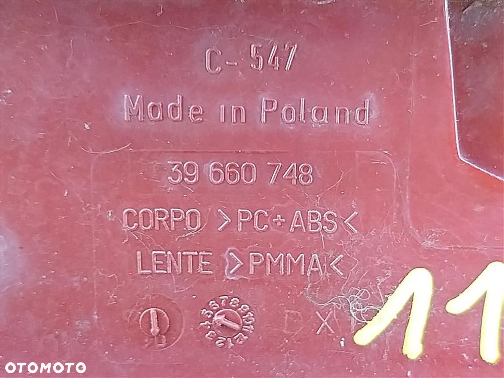 Lampa prawa tylna tył Fiat Seicento 1997-2010 39660748 ORYGINAŁ - 2