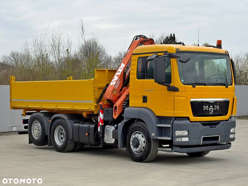 MAN TGS 28.360 * WYWROTKA 4,80m * ATLAS 165.2E - A4 + PILOT * 6x4 - 4