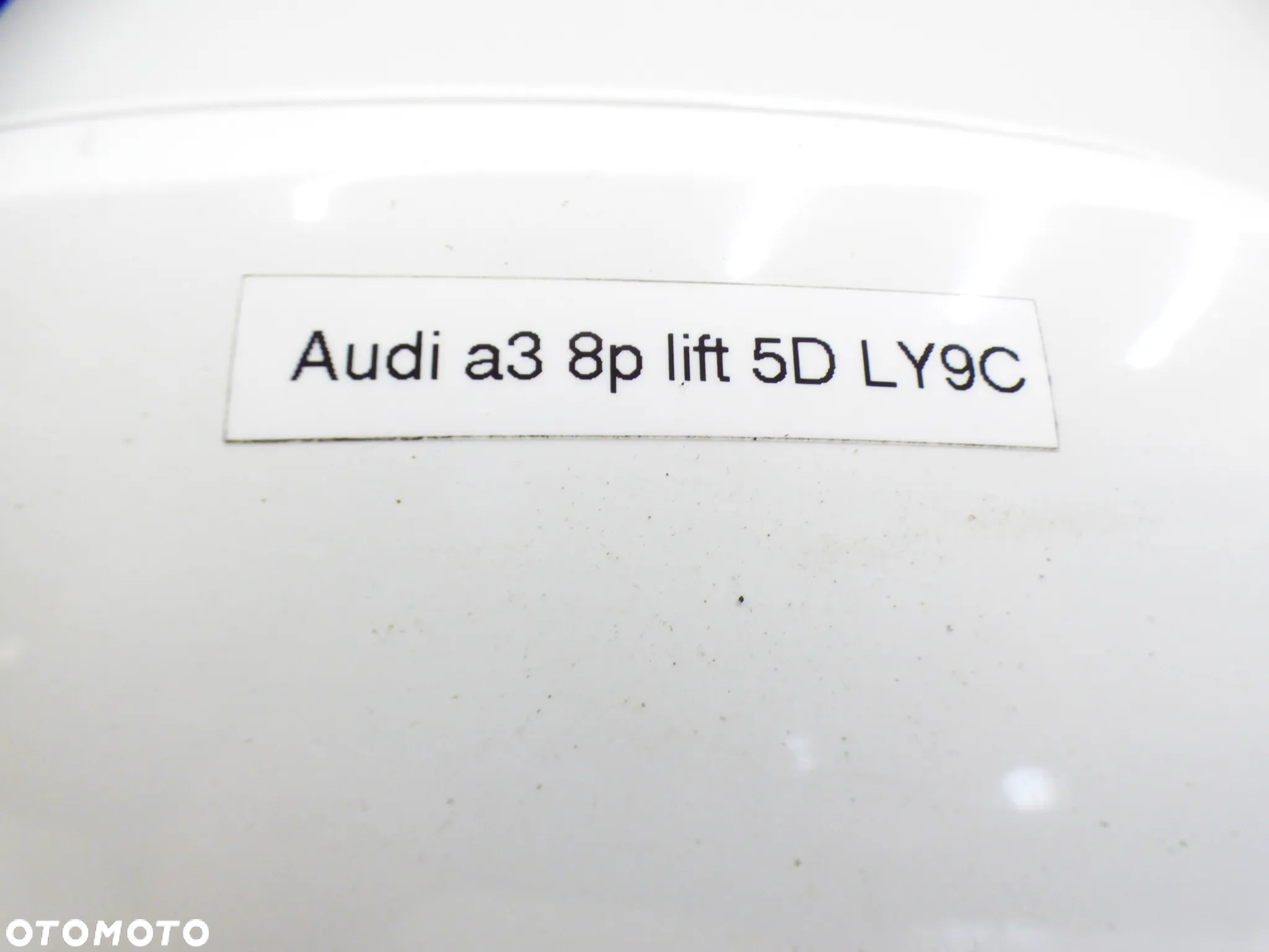 AUDI A3 8P LIFT LUSTERKO PRAWE BIAŁE LY9C UK RHD GORLICE - 3