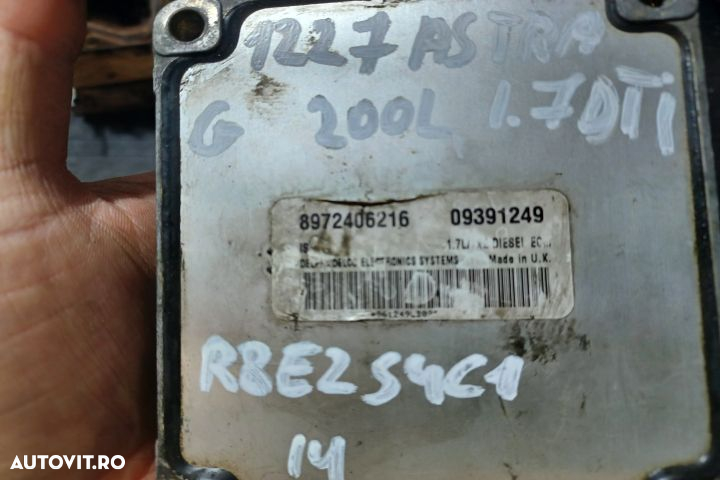 Calculator motor ECU 8972406216 - 1.7 DTI 8972406216 - 1.7 DTI Opel A - 3