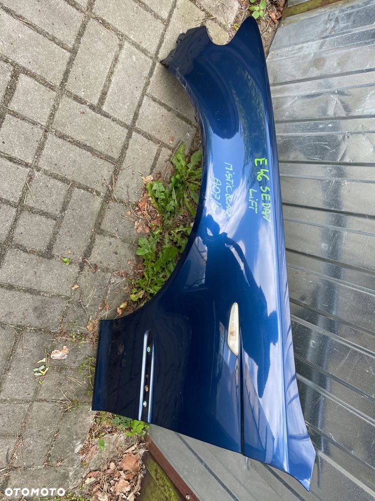 błotnik lewy bmw e46 sedan kombi lift misticblau - 1