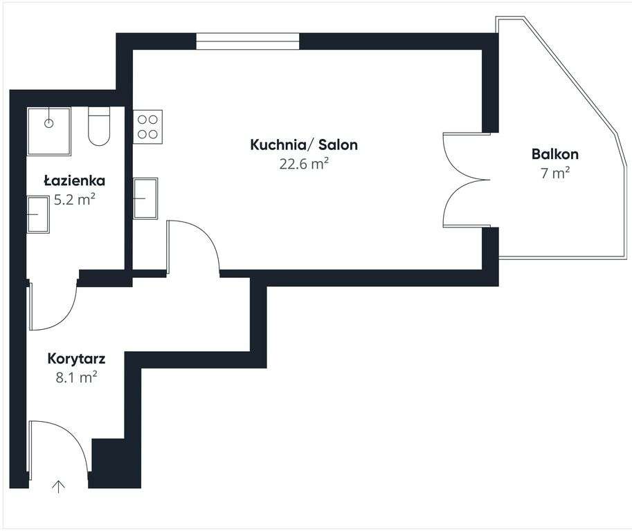 Studio 36m², parter, ul. Sołtysowska, Kraków