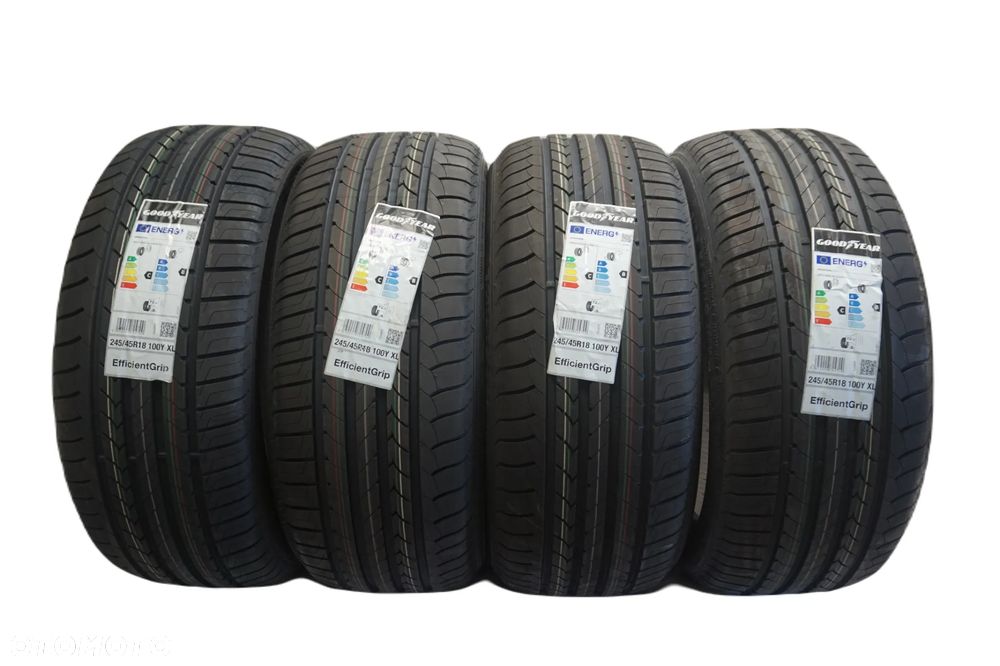 KOMPLET 4x NOWA OPONA Letnia Goodyear EFFICIENTGRIP 245/45R18 100 Y XL rant ochronny wzmocnienie PROMOCJA WYSYŁKA - 1