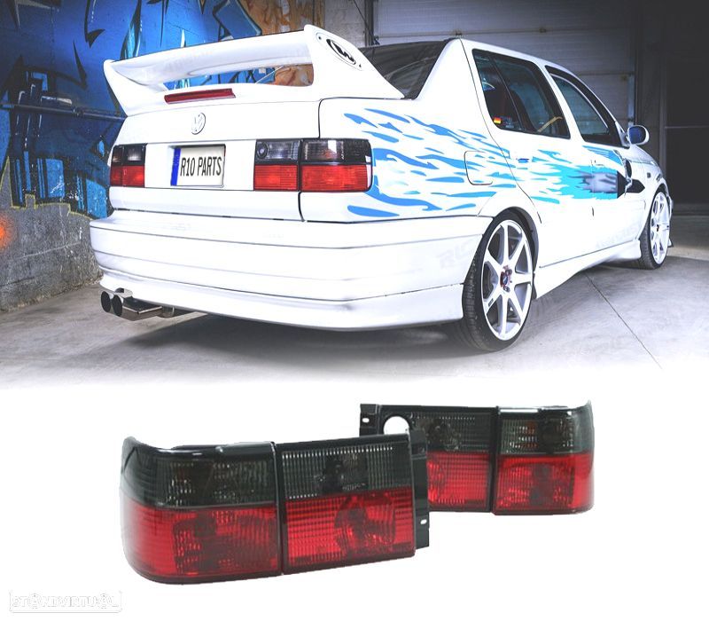 FAROLINS VOLKSWAGEN VW VENTO 92-98 VERMELHO PRETO - 1