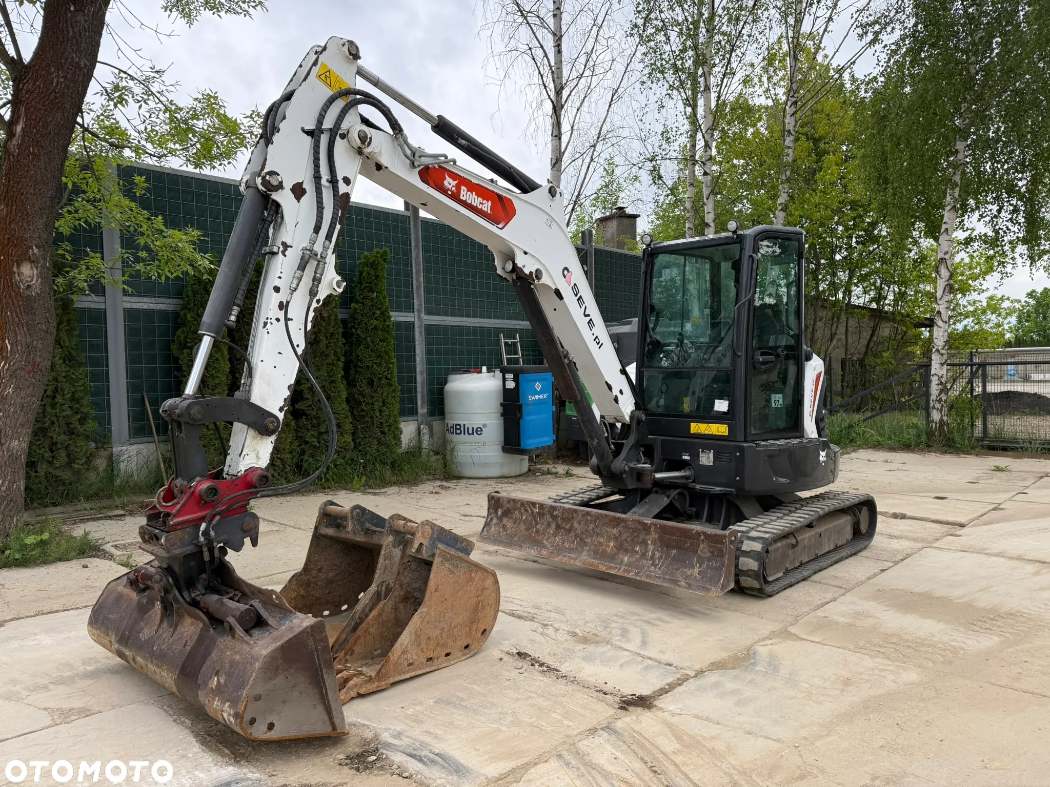 Bobcat E 50 z - Szybkozłacze hydr. , skarpówka hydrauliczna , łyżka 30 cm + 60 cm - 2