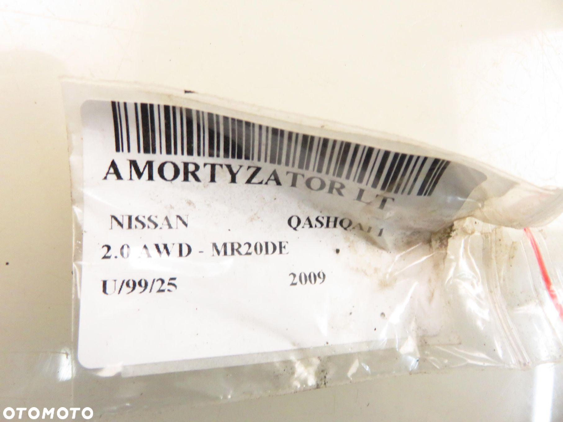 AMORTYZATOR TYŁ NISSAN QASHQAI I 2.0 AWD 141 - MR20DE 19226392 - 2