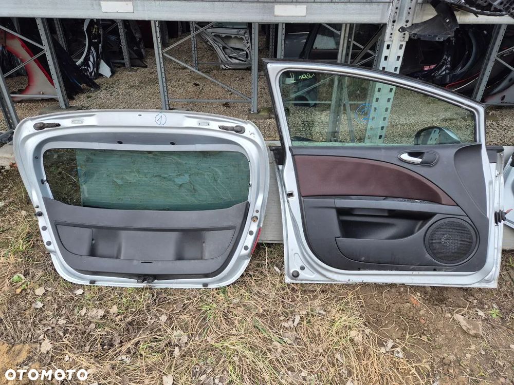 SEAT LEON II DRZWI / KLAPA / BŁOTNIK / ZDERZAK 05-12r CZARNY / SREBRNY - 18