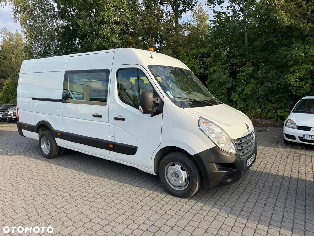 Renault Master L3H2 Brygadówka Bliźniak 2015r. Klima 7 Osobowa 3.5t Na Haku - 4