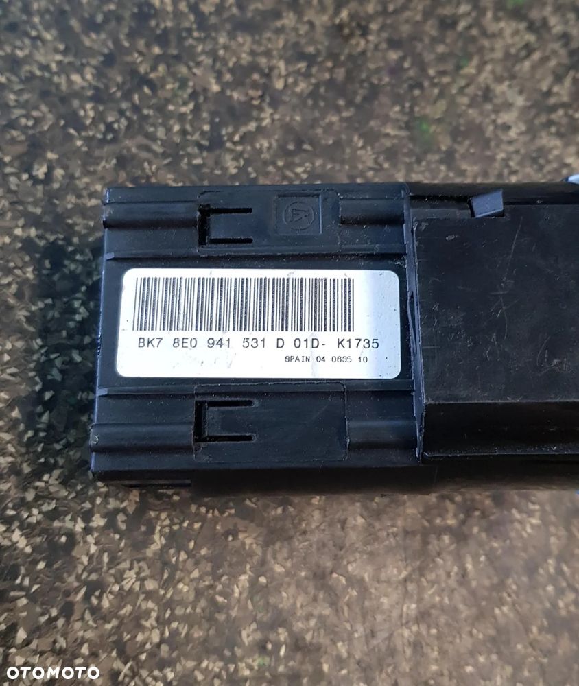WŁĄCZNIK PRZEŁĄCZNIK ŚWIATEŁ AUTO HALOGENÓW AUDI A4 B6 B7 8E0941531D - 2
