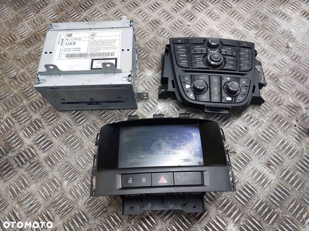 RADIO ODTWARZACZ + WYŚWIETLACZ OPEL ASTRA J 22739814 20935346 13343709 - 1