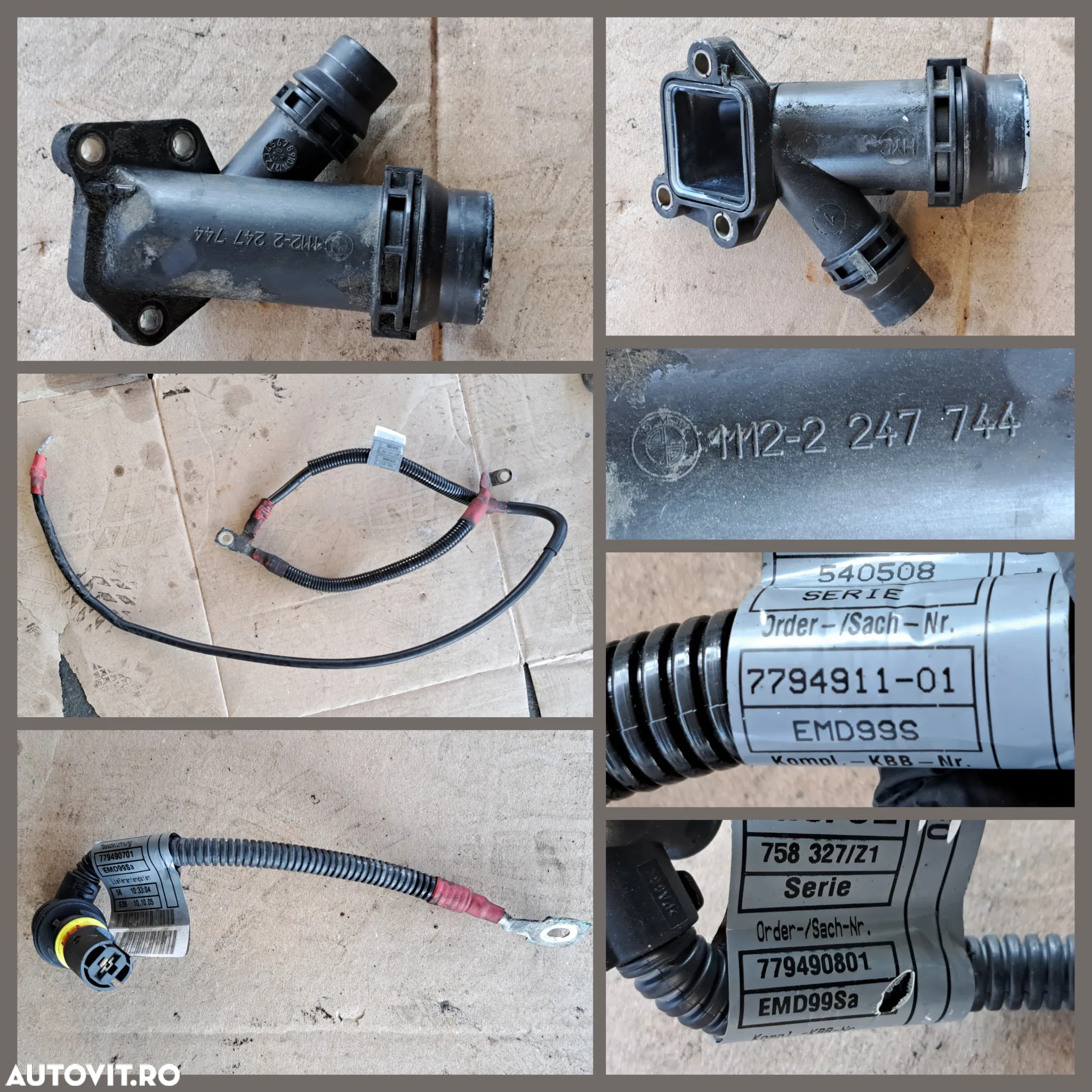Motor M47 Instalatie electrica motor conducta furtun apa lichid racire cablaj alternator bujii joja ulei suport motor BMW E87 E90 E91 - 5