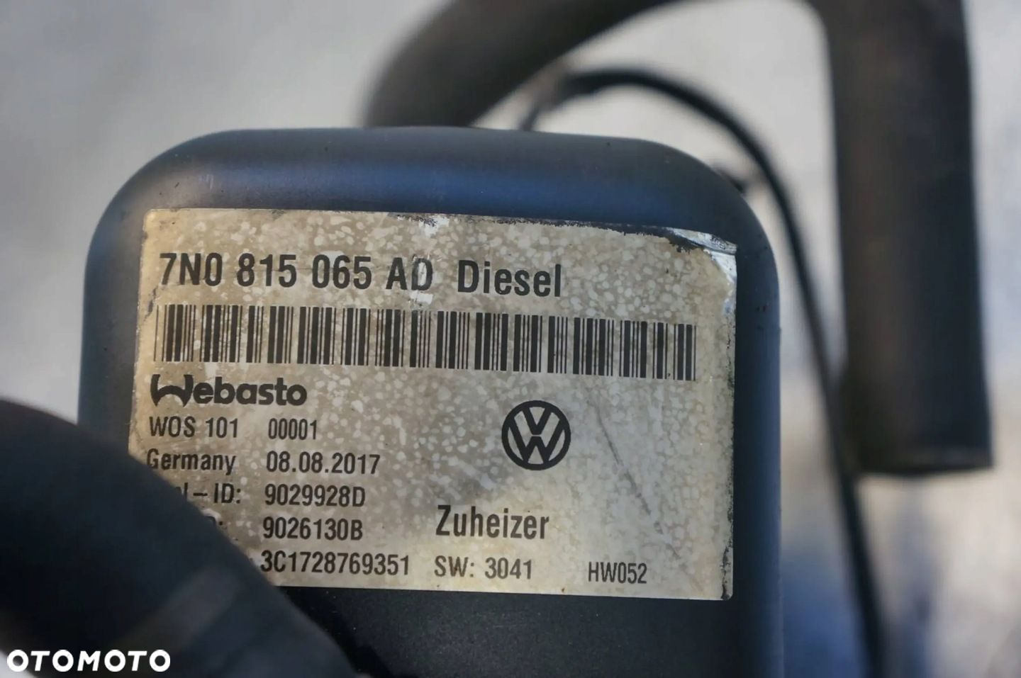 OGRZEWANIE POSTOJOWE WEBASTO SEAT ALHAMBRA 7N VW SHARAN 7N 7N0815065AD - 5