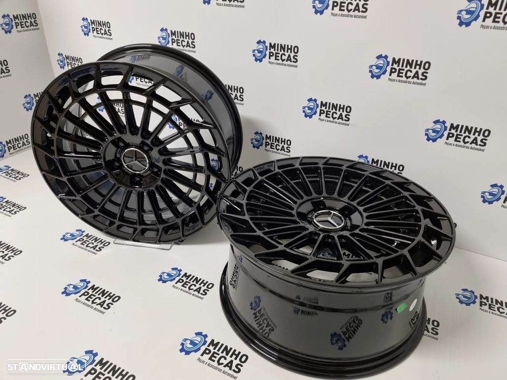 Jantes Mercedes Class S580 2022 SRX06 em 19 Preto Brilho - 5
