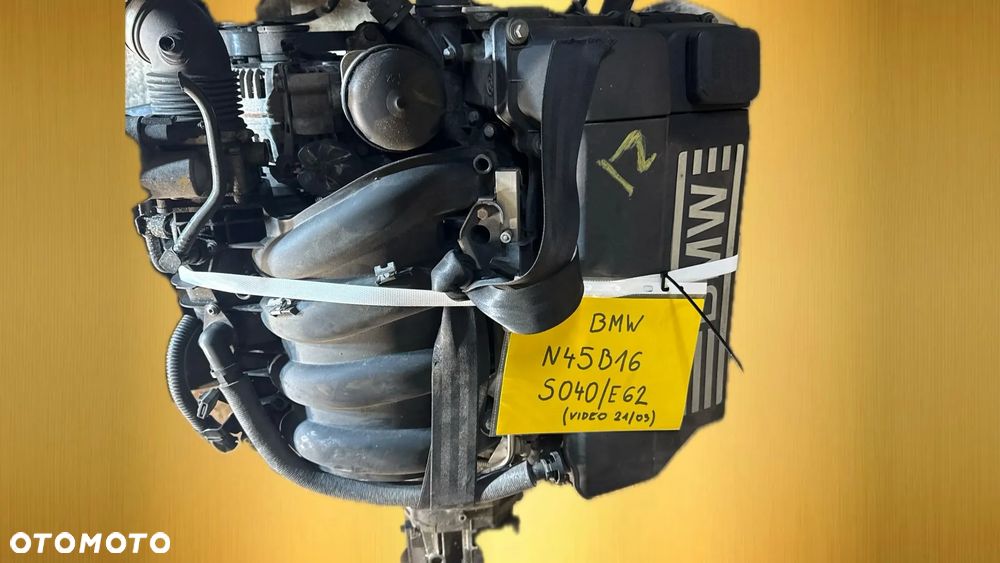 Bmw N45B16 1.6 benzyna silnik kompletny z pełnym osprzętem gotowy do montażu VIDEO PRACY SILNIKA - WHATSAPP LUB LINK W OPISIE - 4