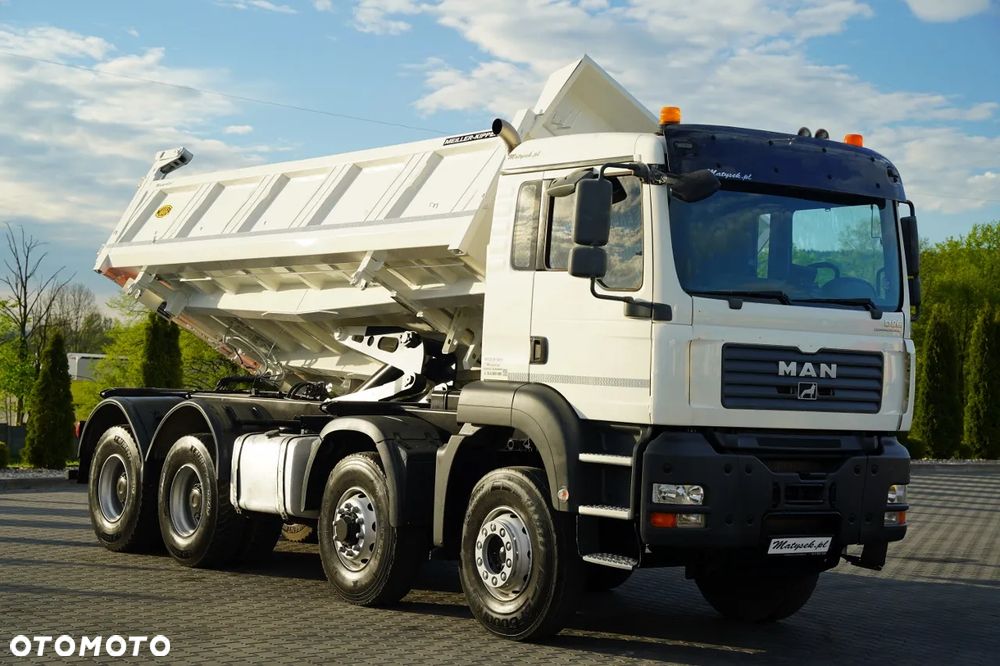 MAN TGA 35.480 / 8x6 / WYWROTKA 2 STRONNA / HYDROBURTA / MEILLER KIPPER / MANUAL / KAMERA - 15