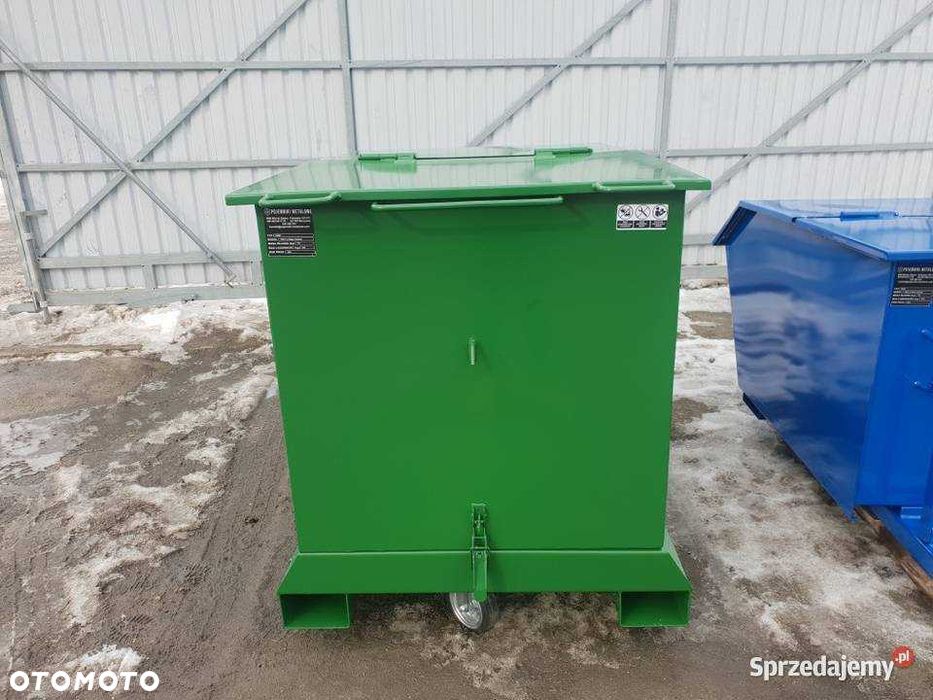 Nieduży Pojemnik Na Kółkach Samowyładowczy PMMC 400L KONTENER - 8