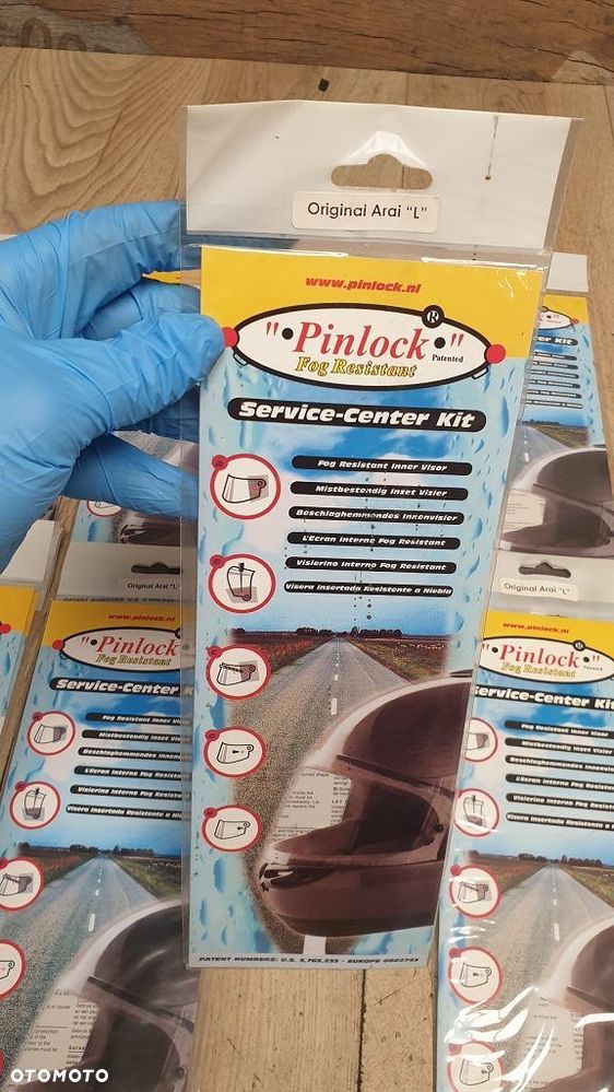 Pinlock Arai L folia przeciw parowaniu szyby kasku - 5