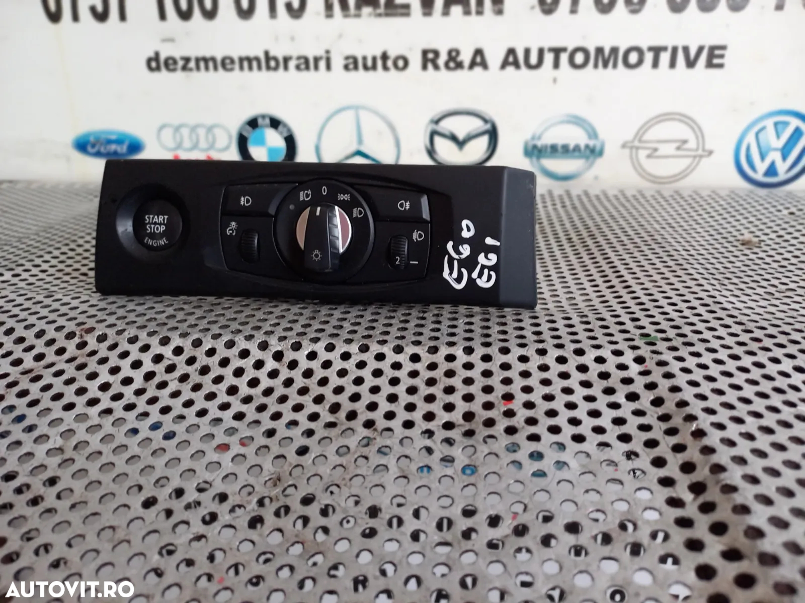 Bloc Lumin Buton Start Stop Bmw E60 E61   - Dezmembrari Arad - 3