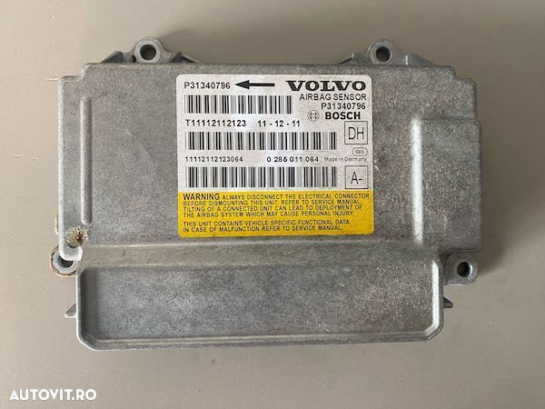 Calculator airbag SRS Volvo S60 V60 XC60 S80 XC70 V70 2014-2018 31340796 - 1