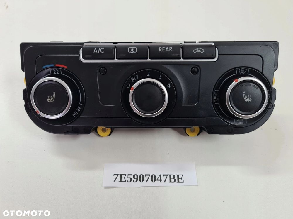 VW T5 LIFT MULTIVAN panel sterowania klimatyzacji przód 7E5907047BE - 1