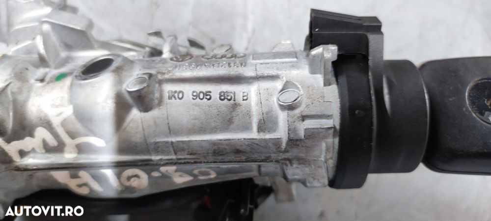 Contact + cheie vw touran golf skoda  cod 1K0905851B cu 6 fire - 6