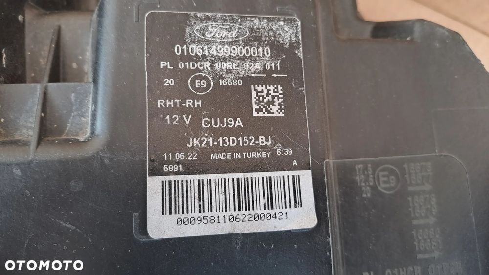 FORD TRANSIT CUSTOM LIFT BI-XENON HID PRAWA LAMPA JK21-13D152-BJ ŁADNA - 5