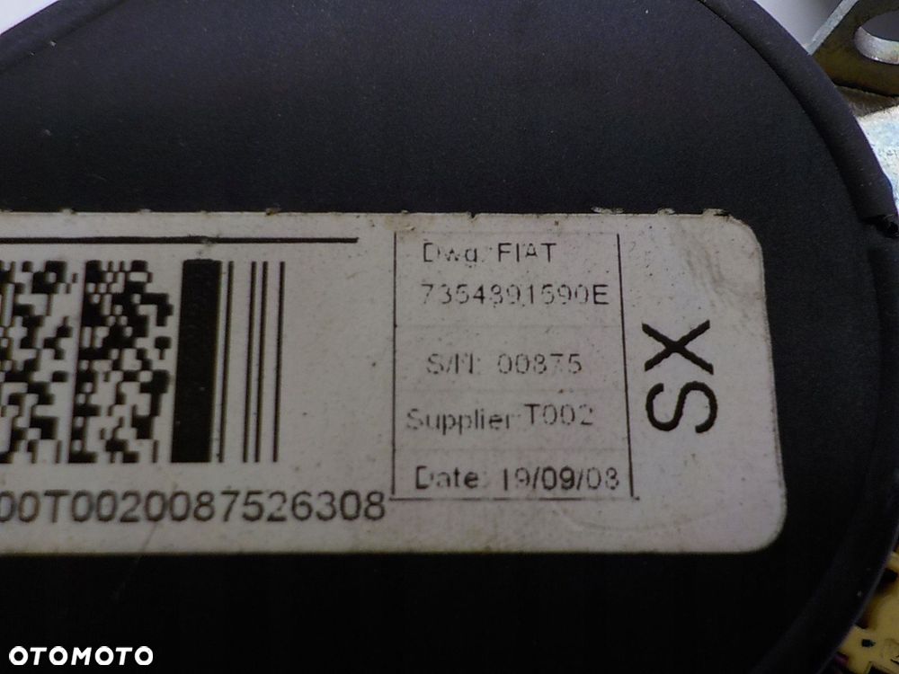 FIAT FORINO III PAS BEZPIECZEŃSTWA NAPINACZ LEWY PRZÓD 7354391590E - 2