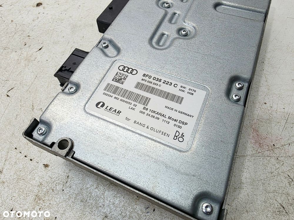 WZMACNIACZ RADIA BANG & OLUFSEN AUDI A5 S5 8F CABRIO 8F0035223C - 10