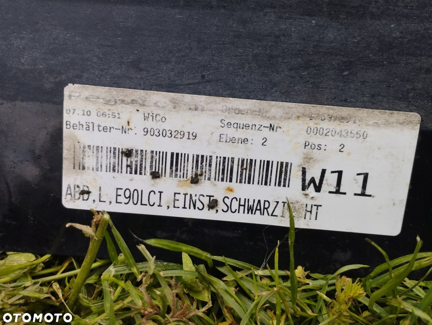 BMW E90 E91 nakładka progowa lewa Schwarz 2 - 13