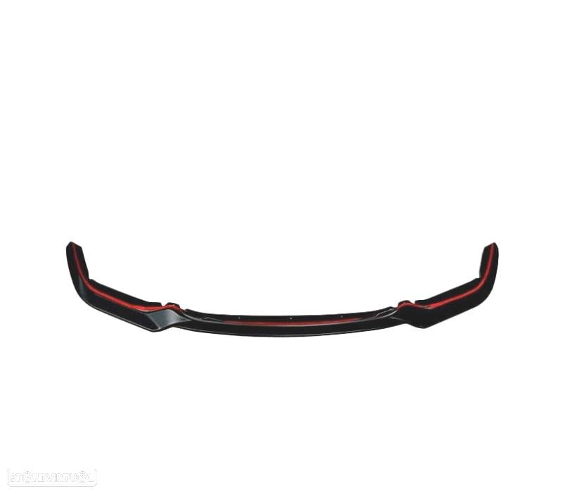 SPOILER LIP FRONTAL BMW F22 14-15 LOOK M2 PRETO BRILHANTE - 2