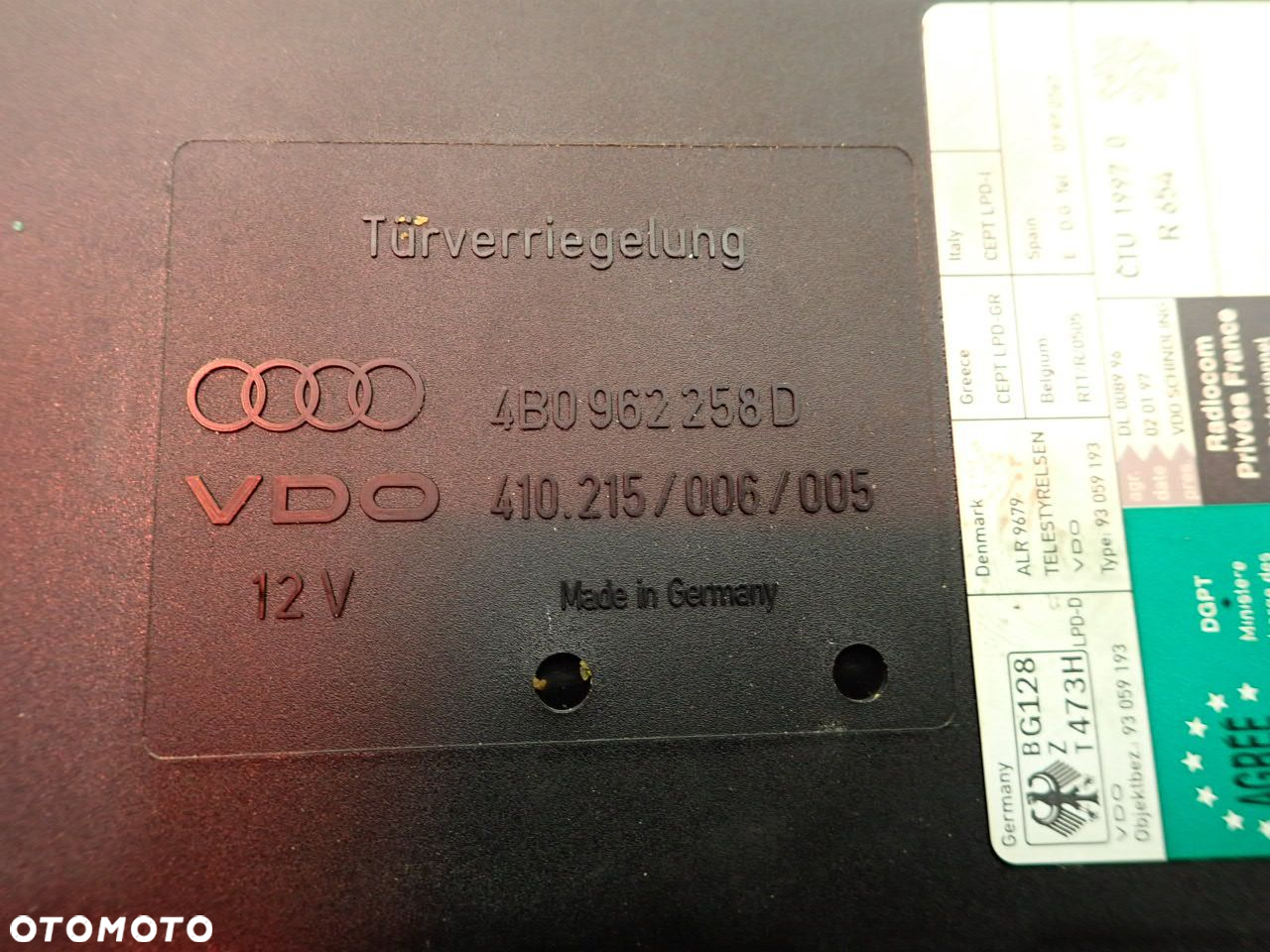 MODUŁ KOMFORTU AUDI A6 C5 - 6