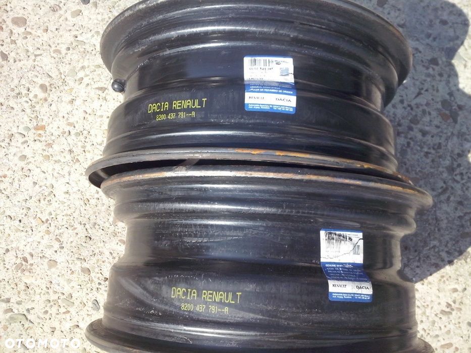15” - Felgi  DACIA  4x100 , r15 cali - Dokker Lodgy Logan Sandero Stepway -  Koła zimowe - Stalowe Koło Dojazdowe Rezerwowe Zapasowe Dojazdówka Zapasówka Rezerwa - 8