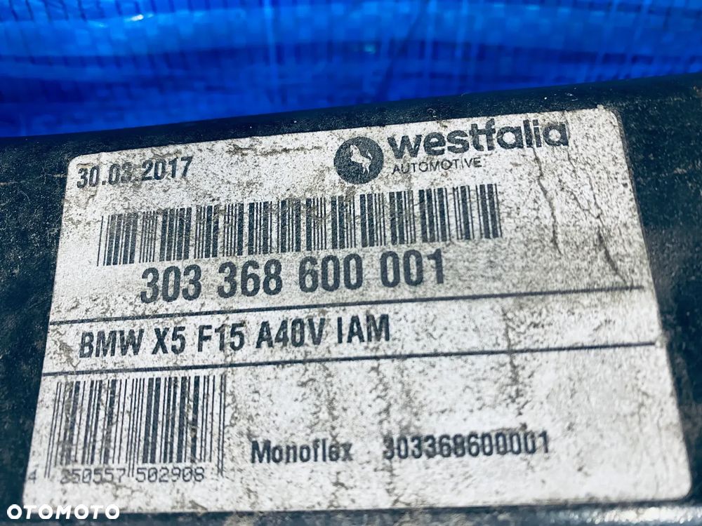 HAK HOLOWNICZY KOMPLETNY BELKA KULA WIĄZKA BMW X5 E70 F15 WESTFALIA ORYGINAŁ - 10